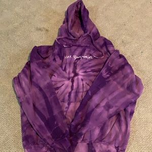 purple tiedye Alec Benjamin hoodie